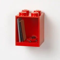 Room Copenhagen Lego Brick Shelf 4, ljusröd