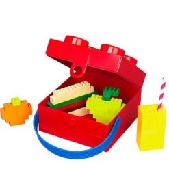 Room Copenhagen Lego matlåda med handtag, röd