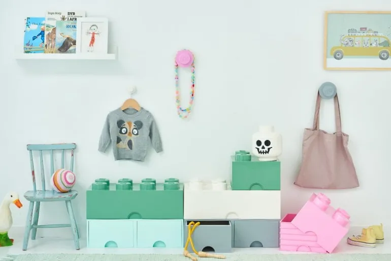 Room Copenhagen Lego Storage Brick 8, vit