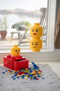 Room Copenhagen Lego Storage Head behållare, S, Girl