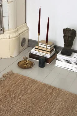 Roots Living Fringe Hemp matta, naturfärgad