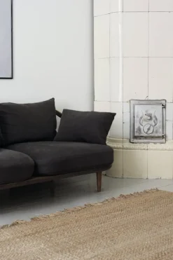 Roots Living Fringe Hemp matta, naturfärgad