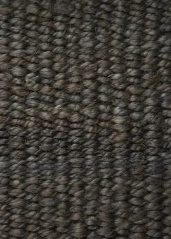 Roots Living Fringe Hemp matta, mörkbrun