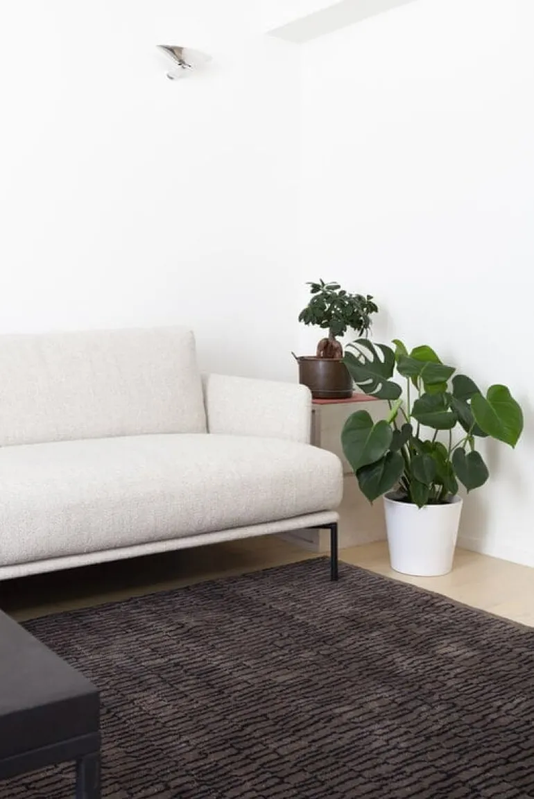 Roots Living Ketju matta, träkol - brun