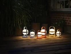 Rosendahl Soft Spot Solar Circular bärbar bordslampa, 25 cm, terrakotta