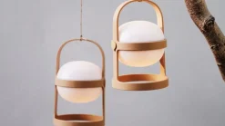 Rosendahl Soft Spot Solar Circular bärbar bordslampa, 25 cm, vete