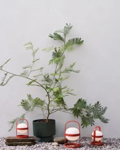 Rosendahl Soft Spot Solar Circular bärbar bordslampa, 18,5 cm, terrakotta