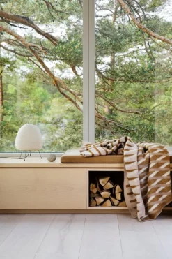 Røros Tweed Bislett filt, 200 x 135 cm, cappuccino