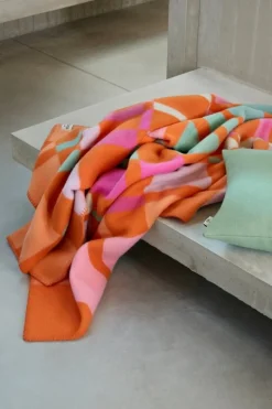 Røros Tweed City pläd, 135 x 200 cm, orange