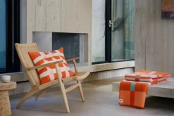 Røros Tweed City pläd, 135 x 200 cm, orange