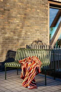 Røros Tweed Ida filt, 135 x 200 cm, röda toner