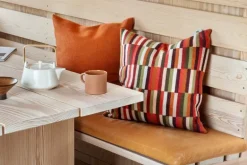 Røros Tweed Ida kudde, 50 x 50 cm, röda toner