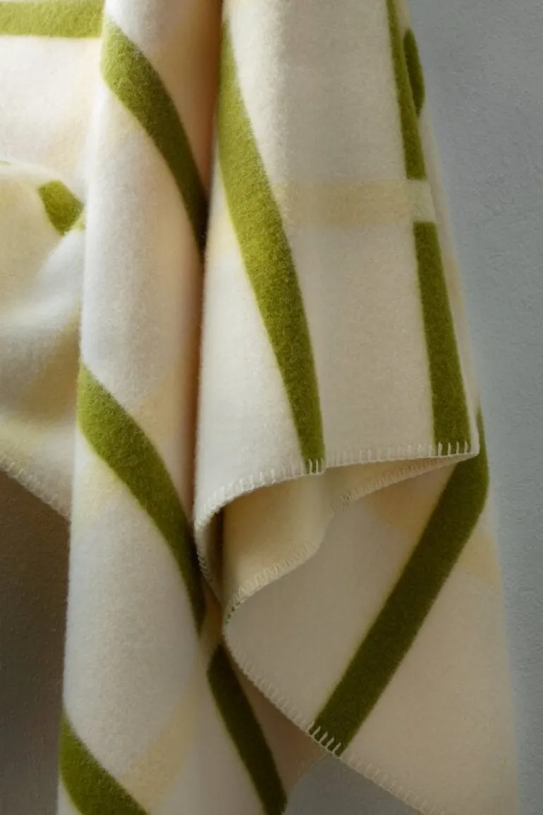 Røros Tweed Knut pläd, 135 x 200 cm, lime