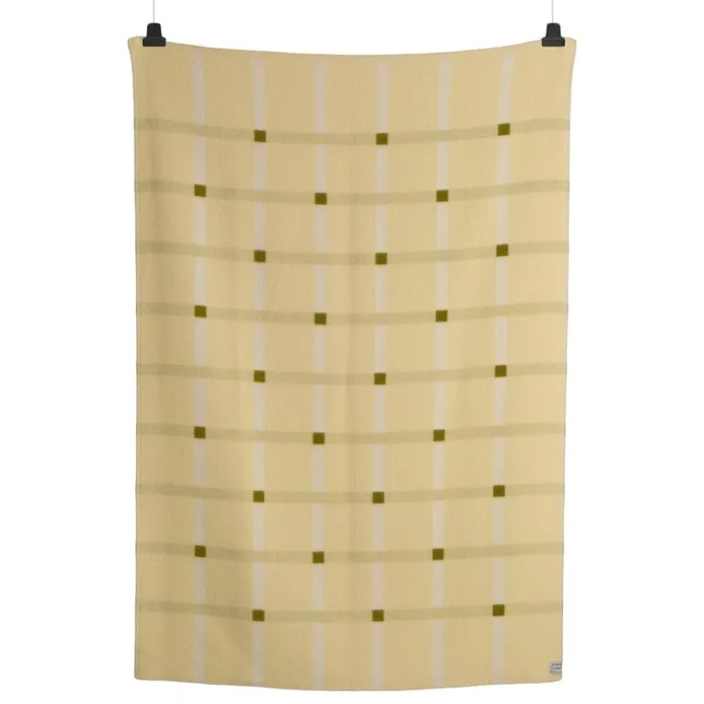 Røros Tweed Knut pläd, 135 x 200 cm, lime