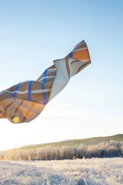 Røros Tweed Knut pläd, 135 x 200 cm, taupe