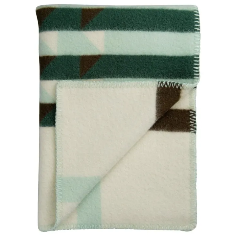 Røros Tweed Kvam filt, 135 x 200 cm, grön