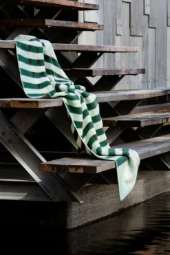 Røros Tweed Kvam filt, 135 x 200 cm, grön