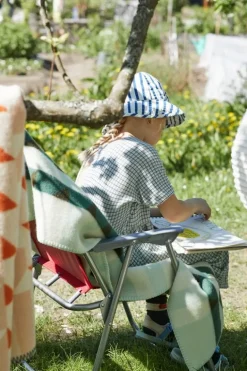 Røros Tweed Kvam filt, 135 x 200 cm, grön