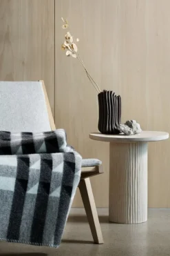 Røros Tweed Kvam filt, 135 x 200 cm, gråskala