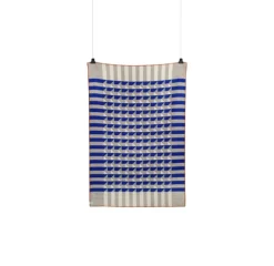 Røros Tweed Kvam filt, 135 x 200 cm, blå