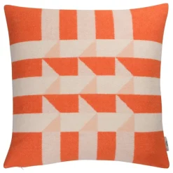 Røros Tweed Kvam kudde, 50 x 50 cm, orange