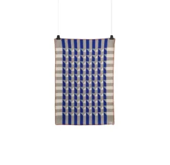 Røros Tweed Kvam pläd, 100 x 135 cm, blå