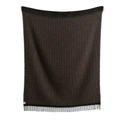 Røros Tweed Lofoten filt, 210 x 150 cm, blå - brun