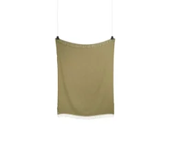 Røros Tweed Mello filt, 150 x 210 cm, bladgrön