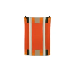 Røros Tweed Mikkel pläd, 100 x 135 cm, orange