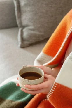 Røros Tweed Mikkel pläd, 100 x 135 cm, orange