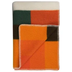 Røros Tweed Mikkel pläd, 135 x 200 cm, orange