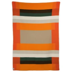 Røros Tweed Mikkel pläd, 135 x 200 cm, orange