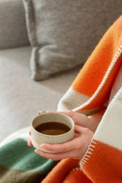 Røros Tweed Mikkel pläd, 135 x 200 cm, orange