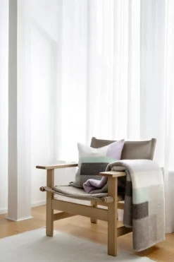 Røros Tweed Mikkel pläd, 135 x 200 cm, grå