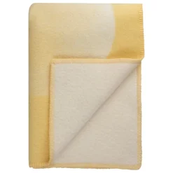 Røros Tweed Moon filt, 135 x 200 cm, yellow ray