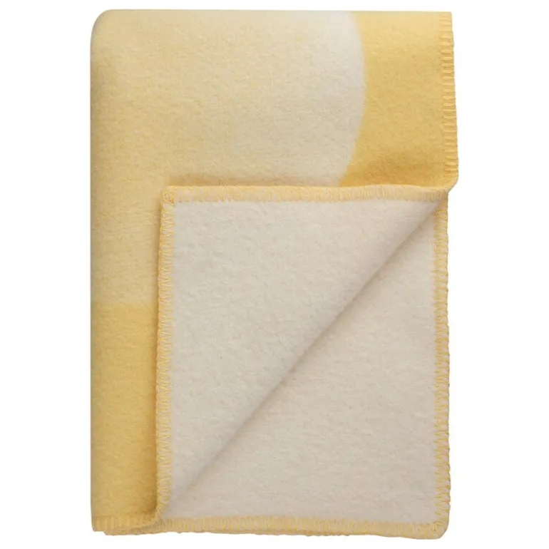 Røros Tweed Moon filt, 135 x 200 cm, yellow ray