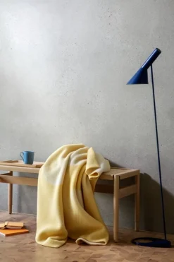 Røros Tweed Moon filt, 135 x 200 cm, yellow ray