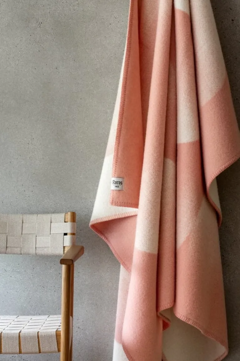 Røros Tweed Moon filt, 135 x 200 cm, rosy sky