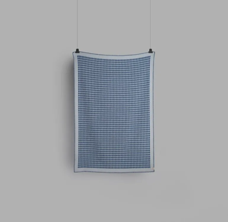 Røros Tweed Palette filt, 135 x 200 cm, hav