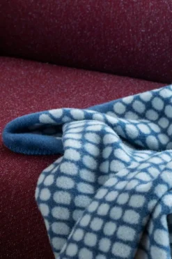 Røros Tweed Palette filt, 135 x 200 cm, hav