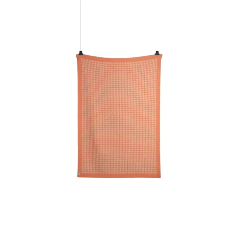 Røros Tweed Palette filt, 135 x 200 cm, korall