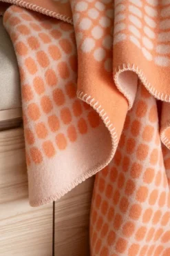 Røros Tweed Palette filt, 135 x 200 cm, korall