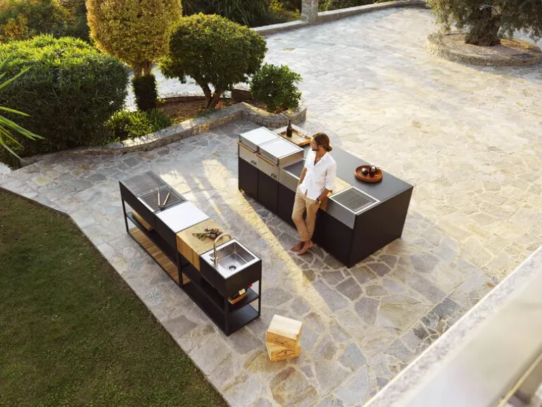 Röshults Open Kitchen teak botten 150