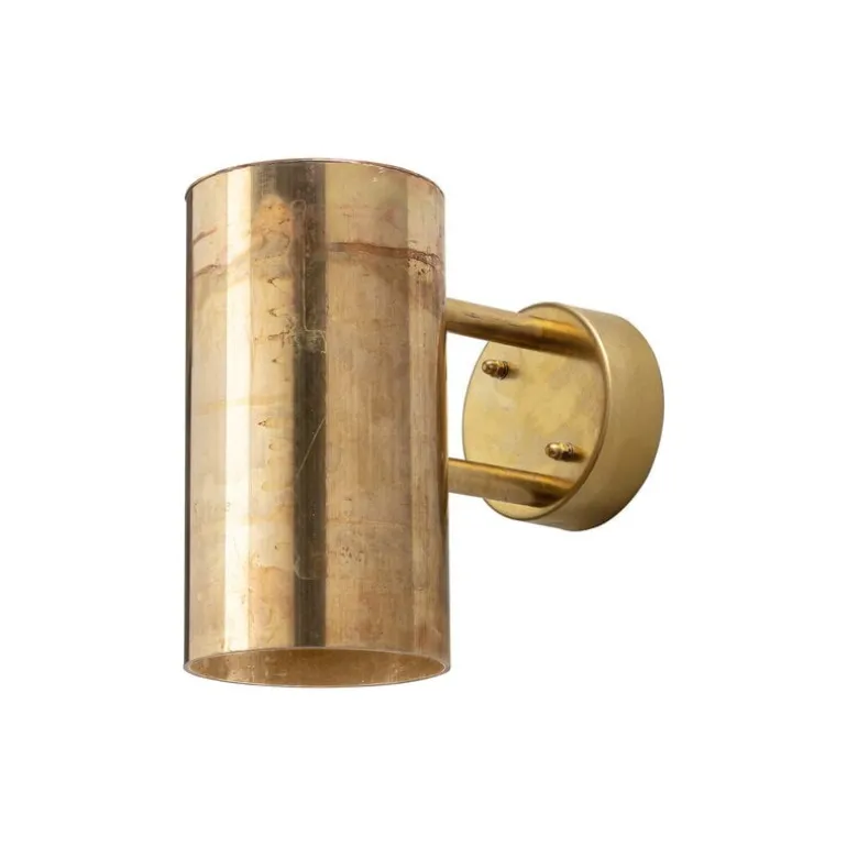 Örsjö C627 vägglampa, liten, obehandlad mässing