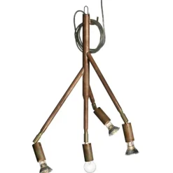 Örsjö Kvist 4 pendellampa, koppar