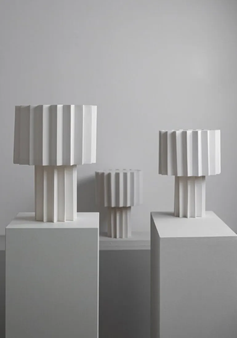 Örsjö Plissé White Edition bordslampa