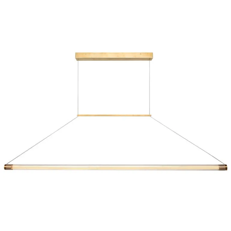 Örsjö Ray taklampa, stor, rå mässing