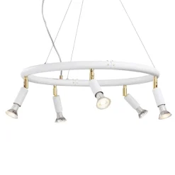 Örsjö Star 5 hänge, rund, vit