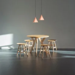 Örsjö Tratten pendellampa, liten, koppar