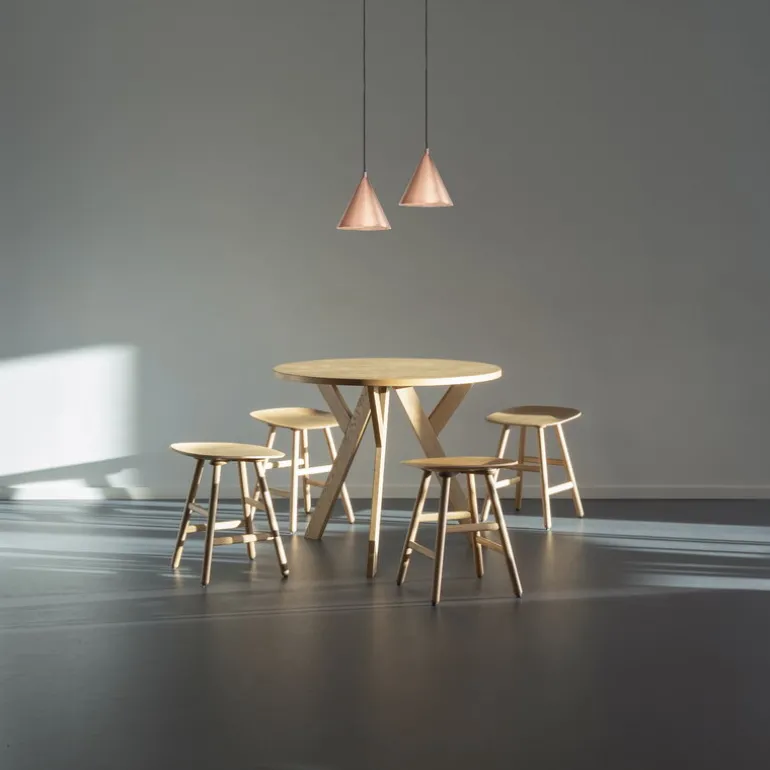 Örsjö Tratten pendellampa, stor, koppar